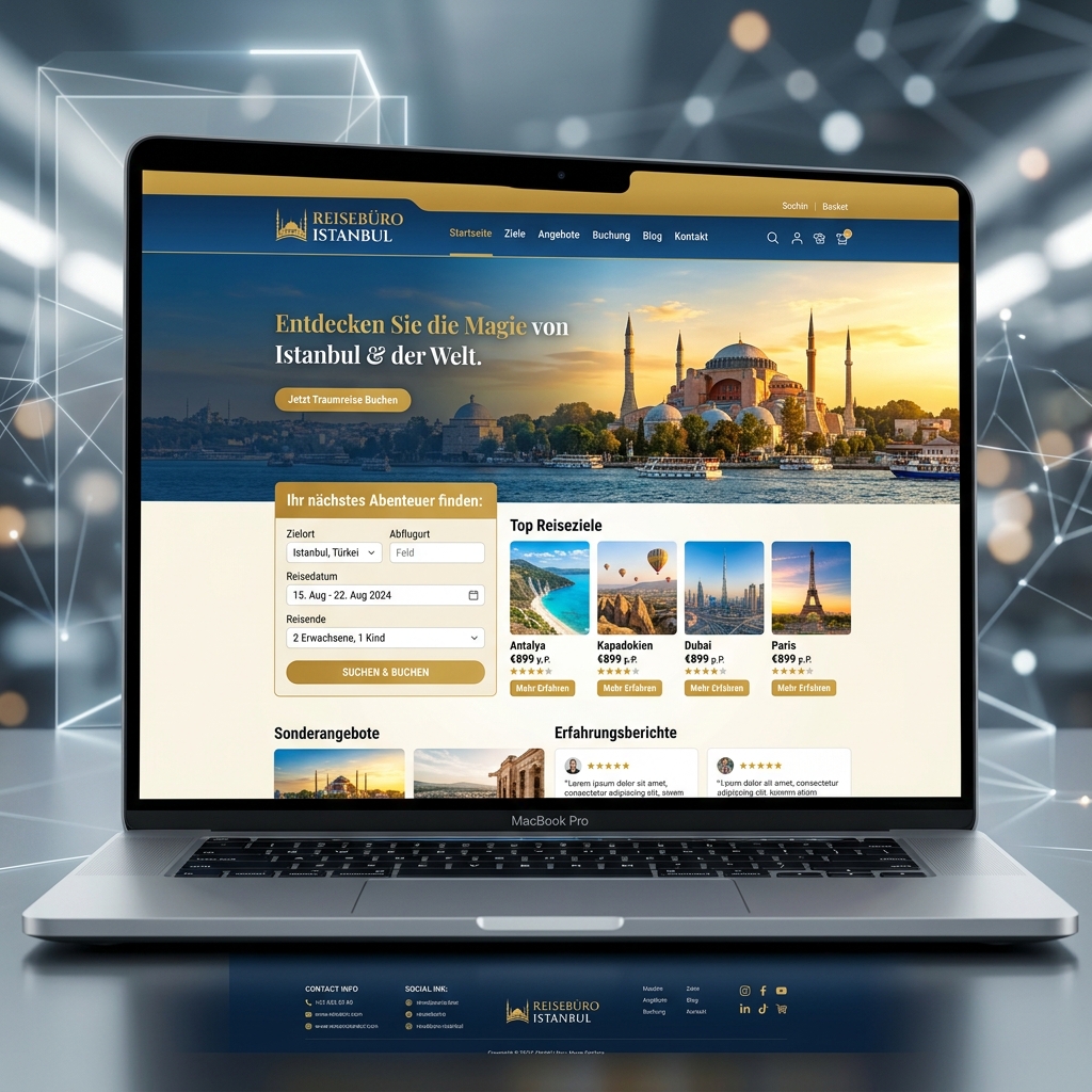 Reisebüro Istanbul Website Mockup